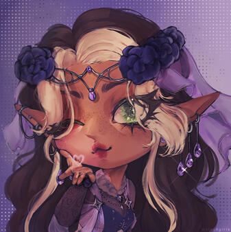rendered chibi bust up